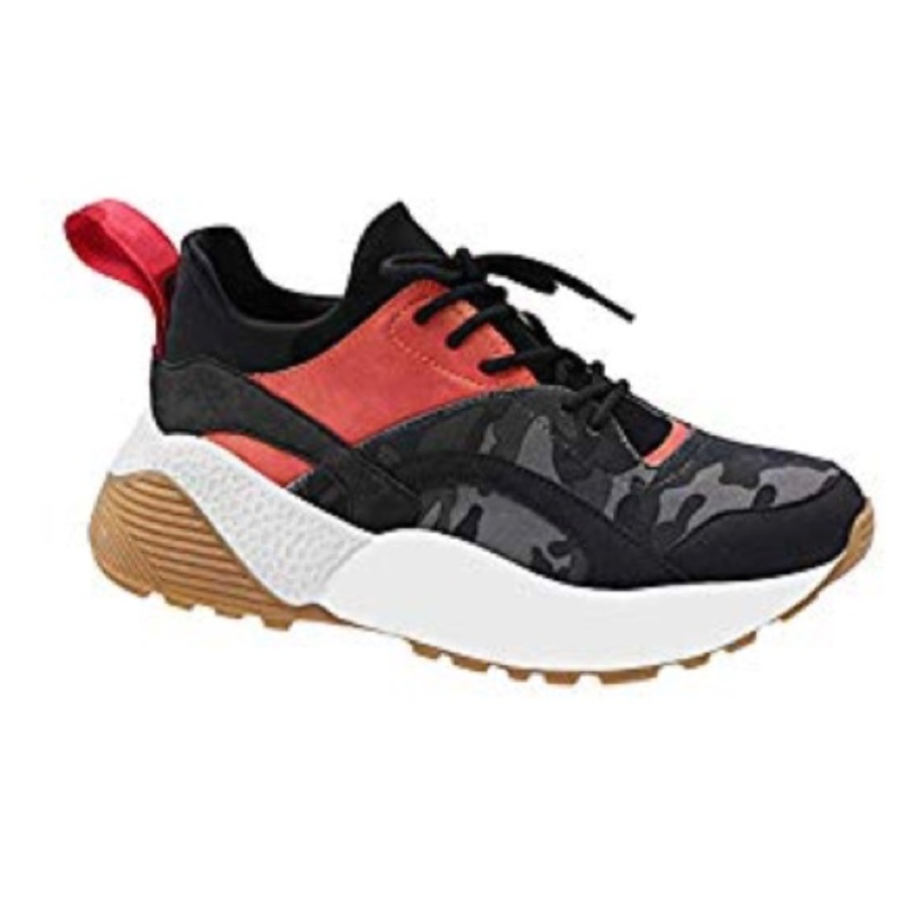 Gray Camo Dad Trainer Sneakers